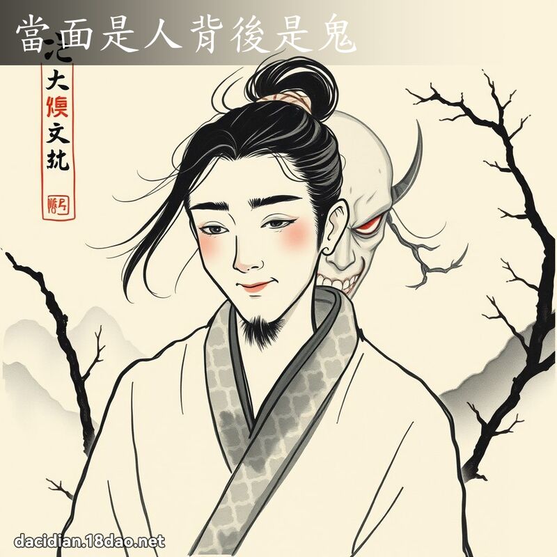 当面是人背后是鬼 配图