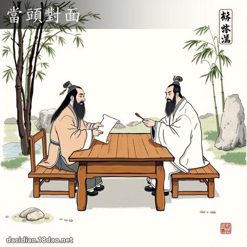 当头对面 配图