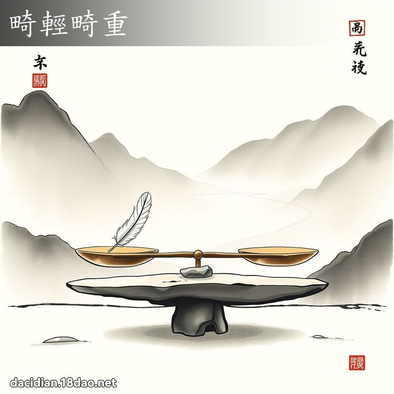 畸輕畸重 配图