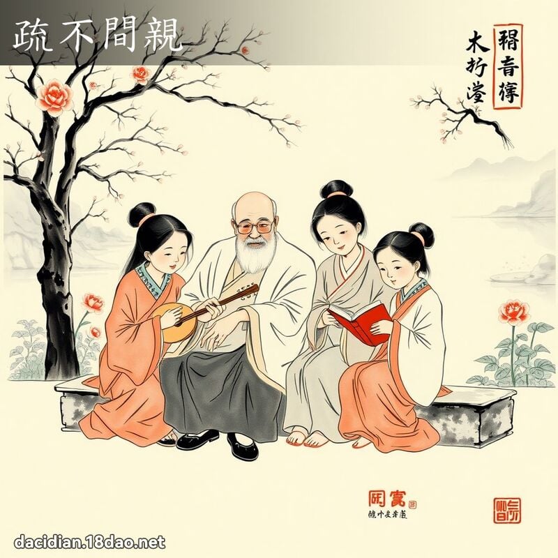 疏不間親 - 中華成語配圖