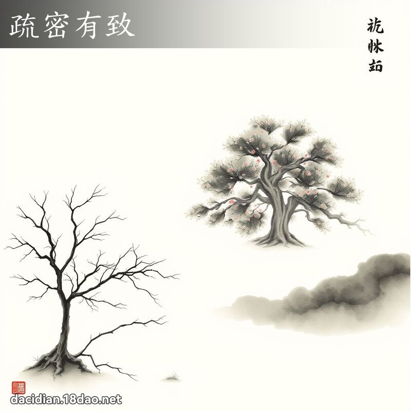 疏密有致 配图
