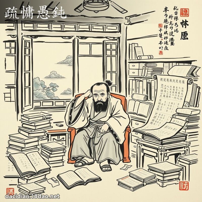 疏慵愚鈍 配图