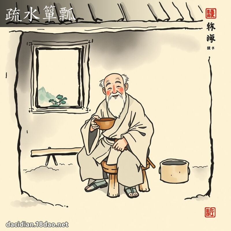 疏水簞瓢 配图