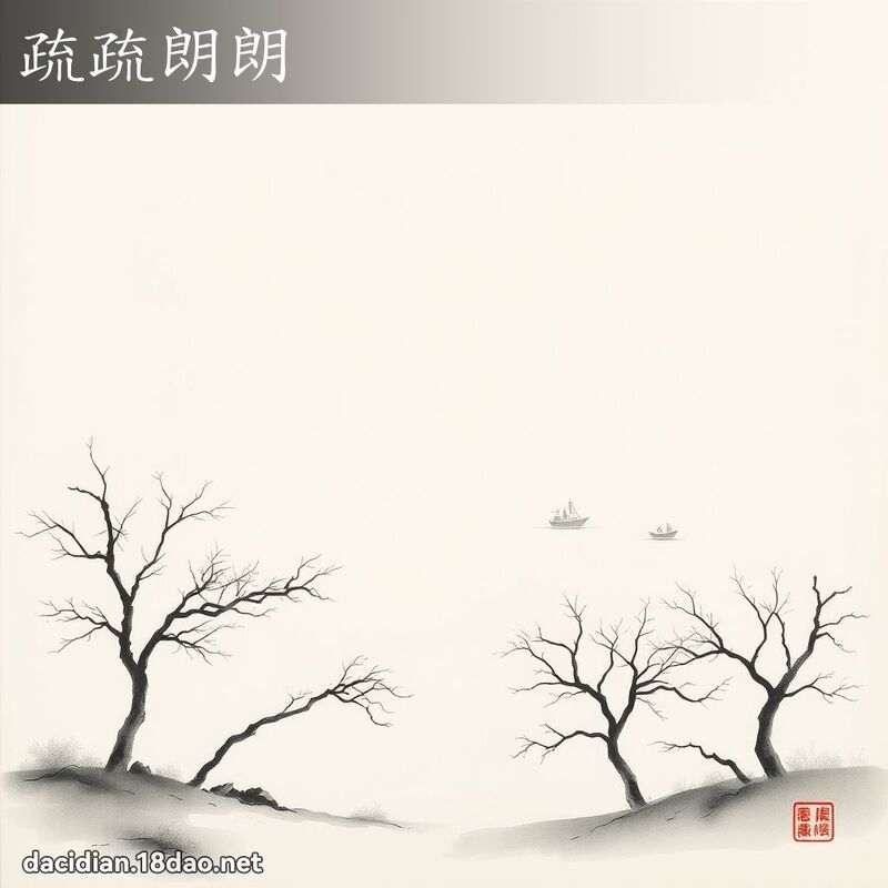 疏疏朗朗 配图