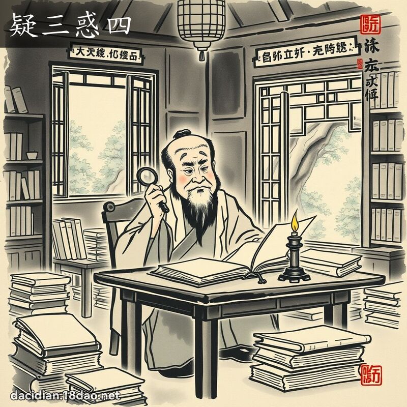 疑三惑四 配图