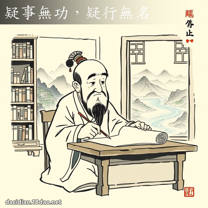 疑事無功,疑行無名 配图