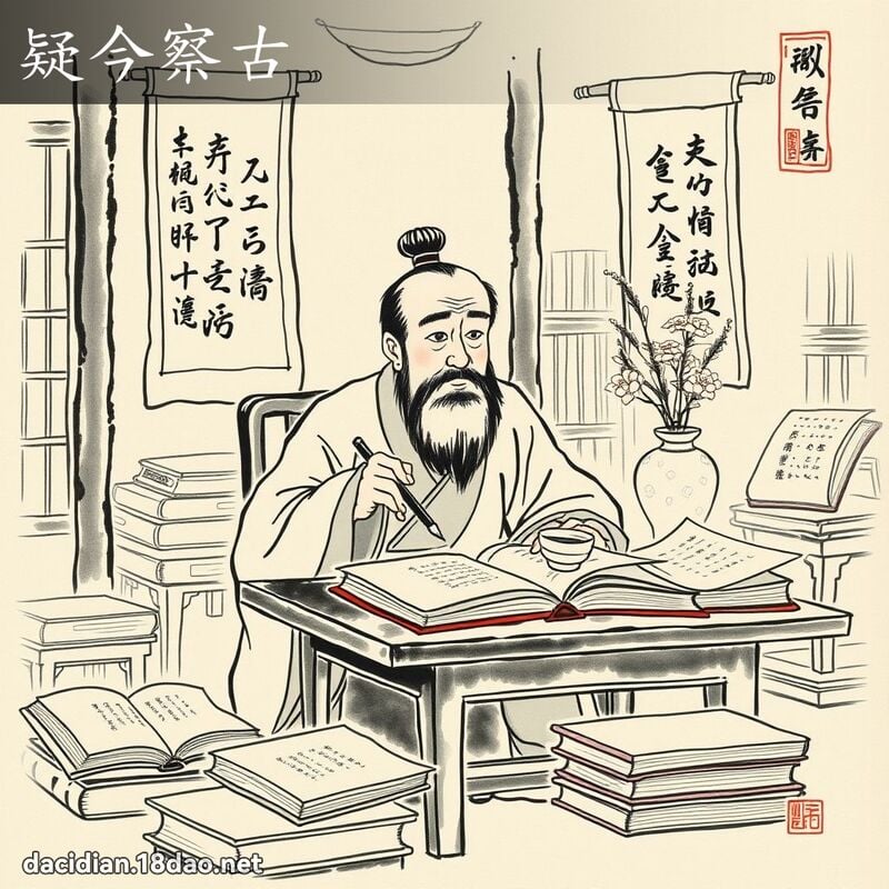 疑今察古 配图