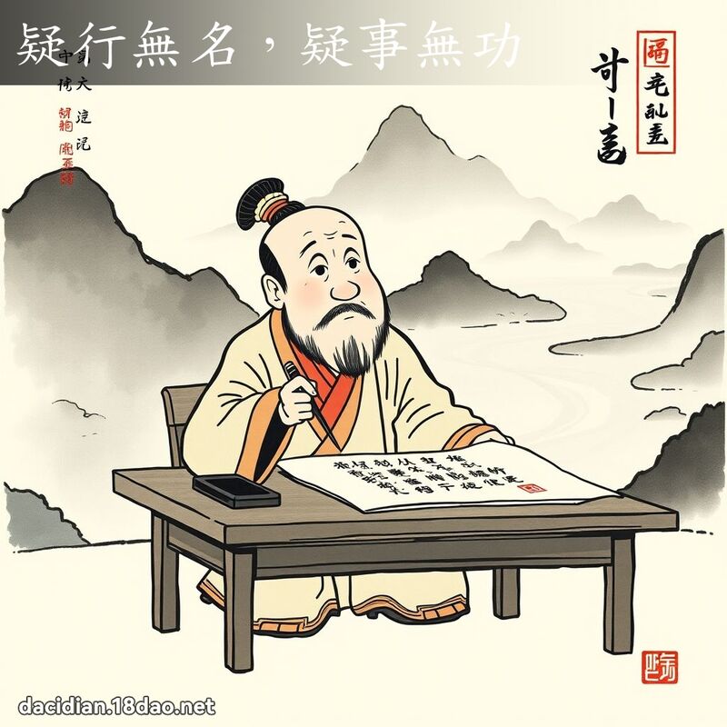 疑行無名,疑事無功 配图
