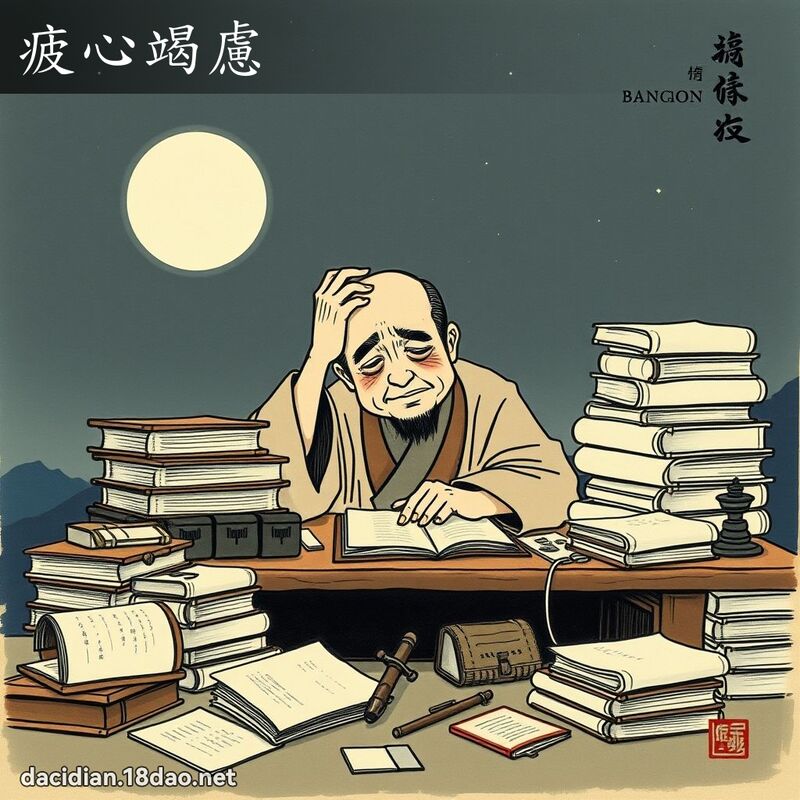 疲心竭慮 配图