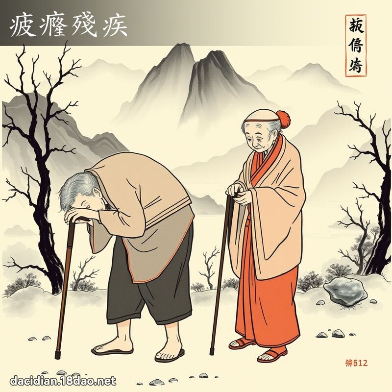 疲癃殘疾 配图