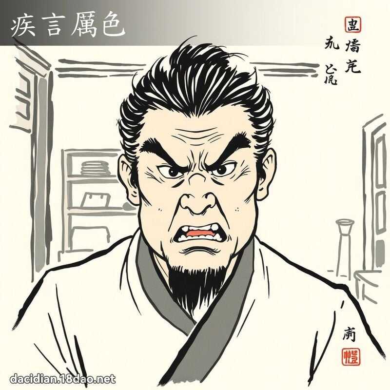 疾言厲色 配图