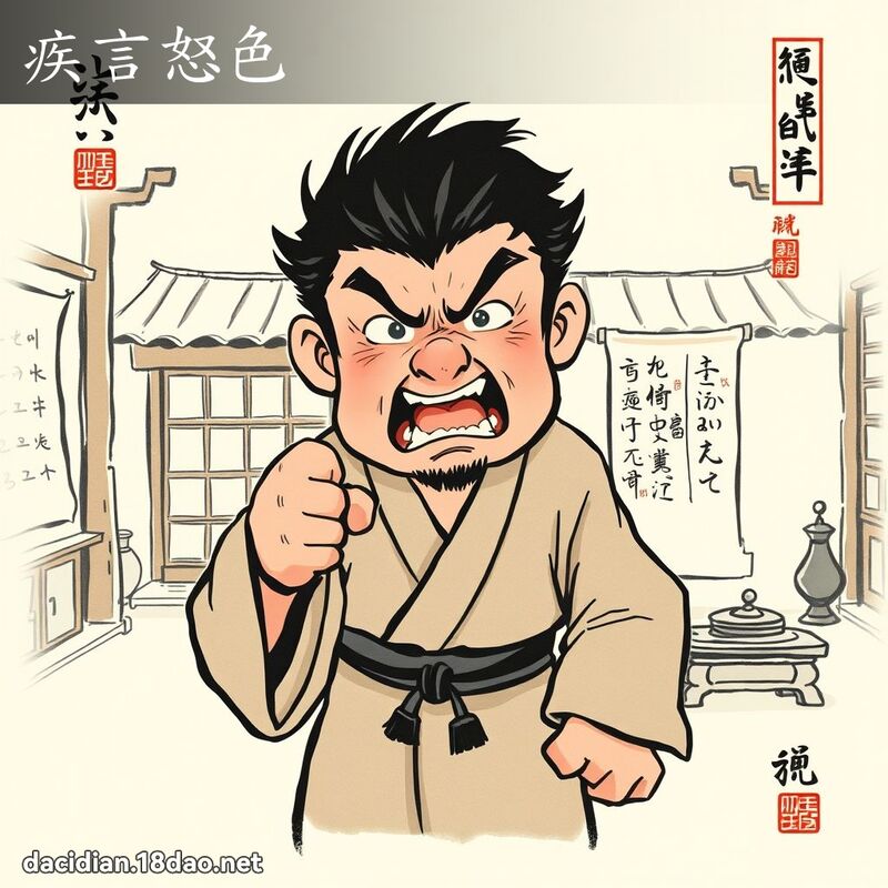 疾言怒色 配图