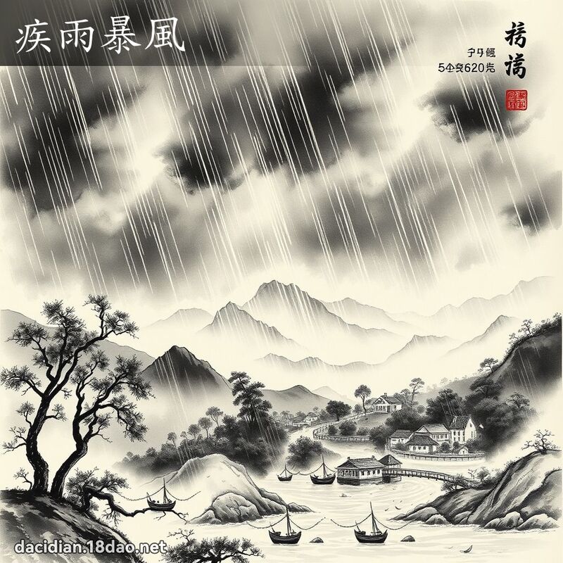 疾雨暴風 配图
