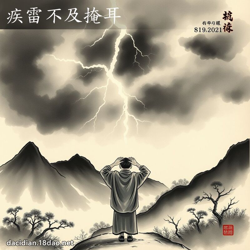 疾雷不及掩耳 配图