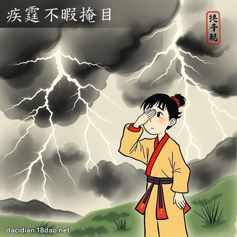 疾霆不暇掩目 配图