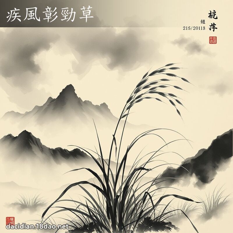 疾風彰勁草 配图