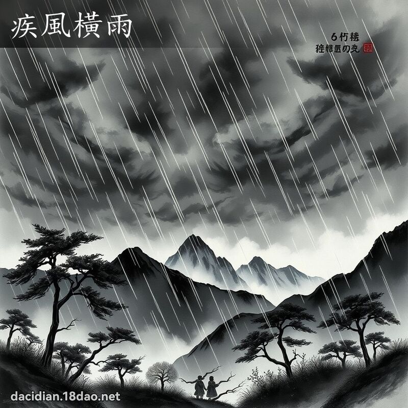 疾風橫雨 配图