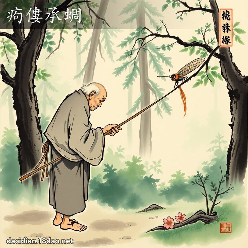 痀僂承蜩 配图