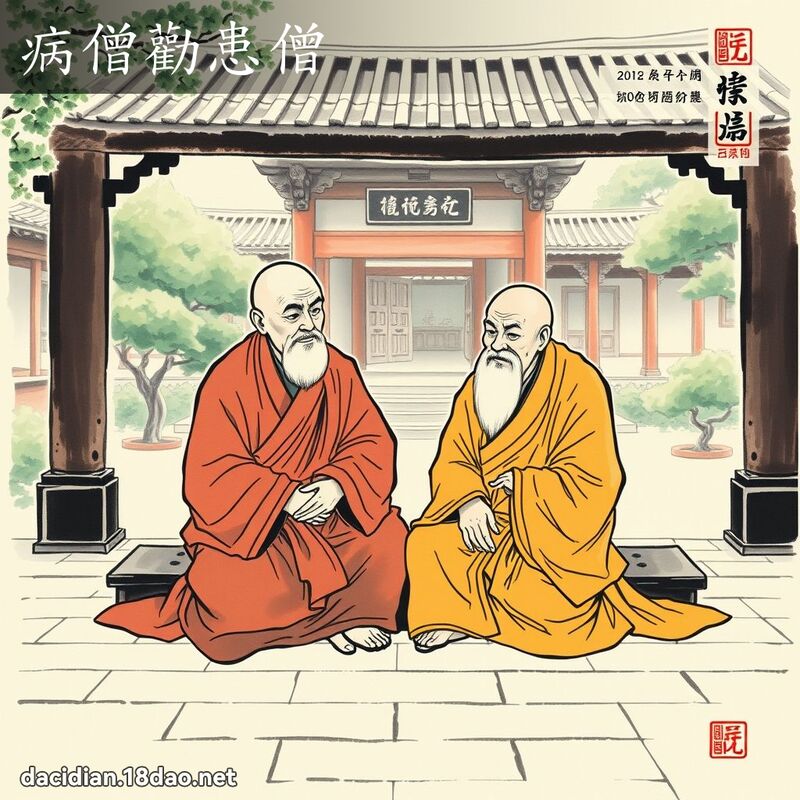 病僧勸患僧 配图