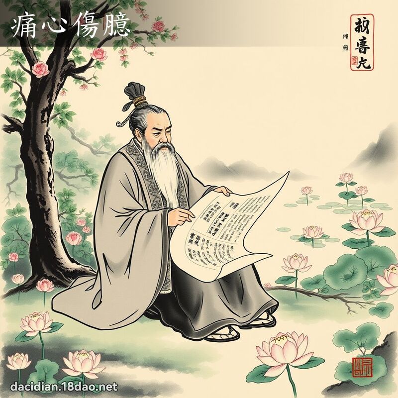 痛心傷臆 配图