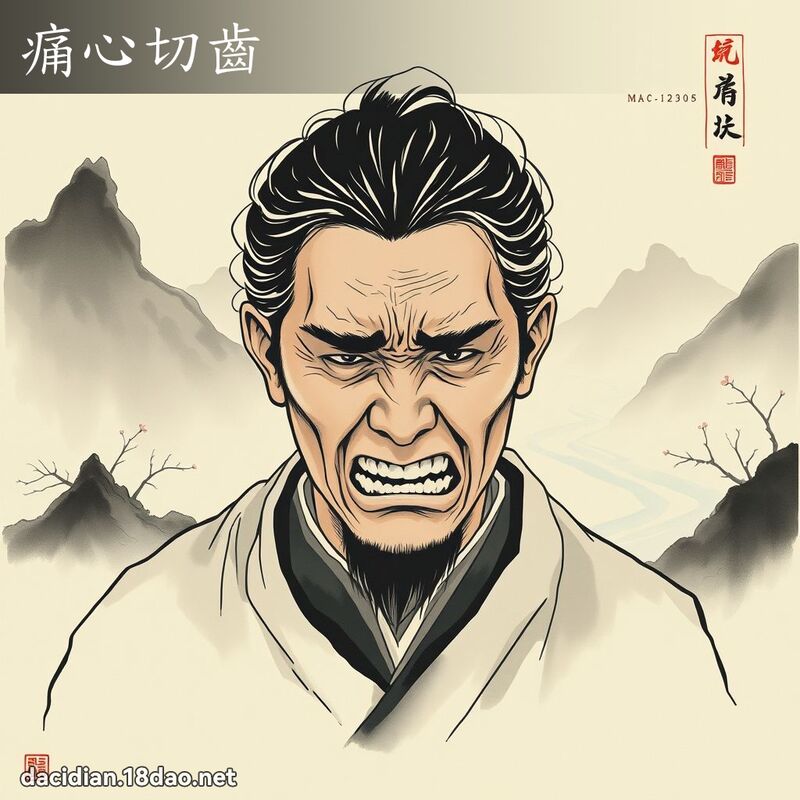 痛心切齒 配图