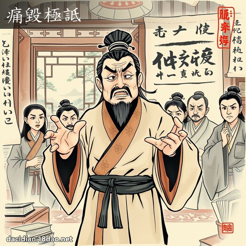 痛毀極詆 配图