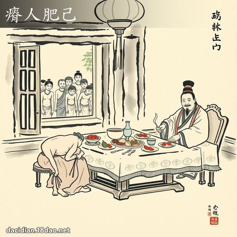 瘠人肥己 配图