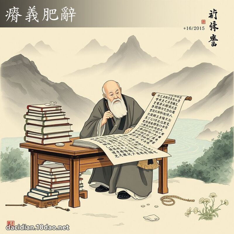 瘠义肥辞 配图