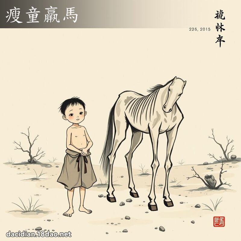 瘦童羸马 配图