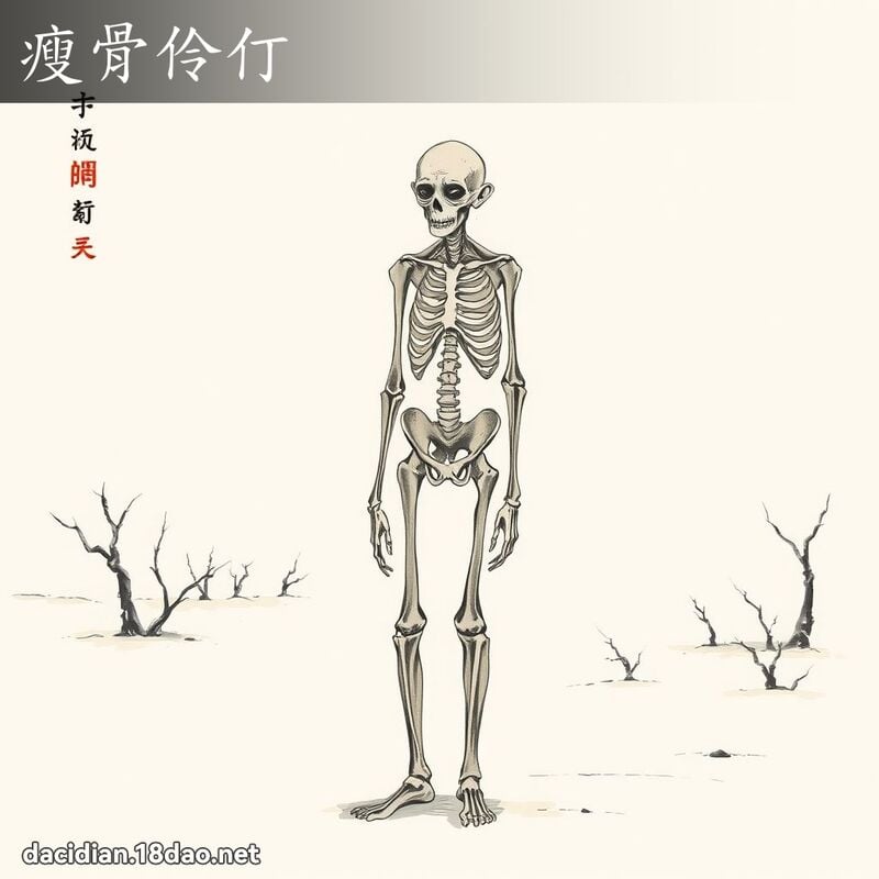 瘦骨伶仃 配图