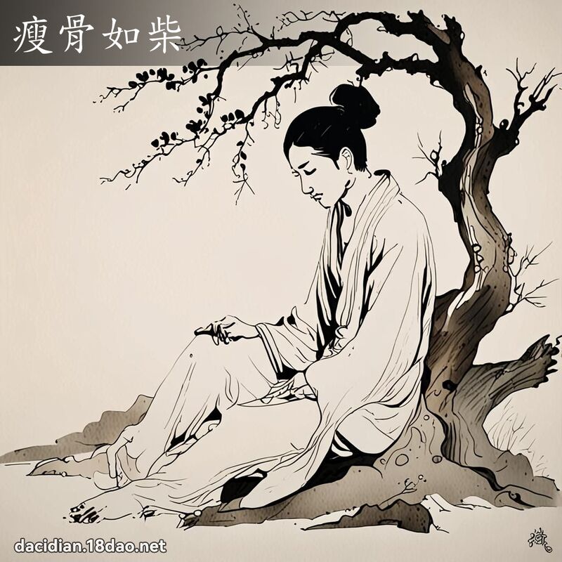 瘦骨如柴 配图