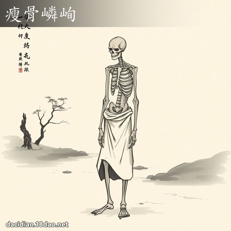 瘦骨嶙峋 配图