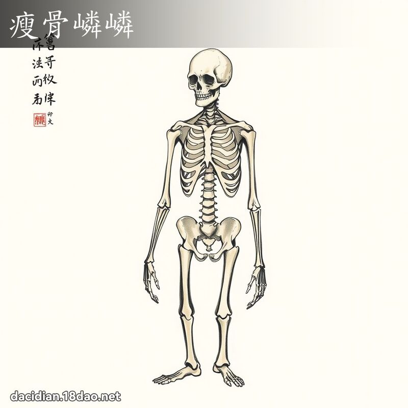瘦骨嶙嶙 配图
