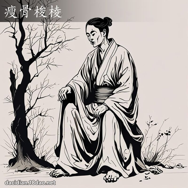 瘦骨梭棱 配图