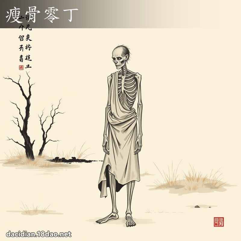 瘦骨零丁 配图