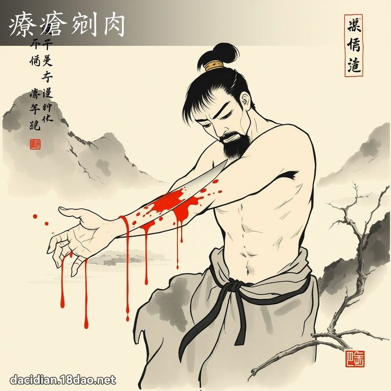 疗疮剜肉 配图
