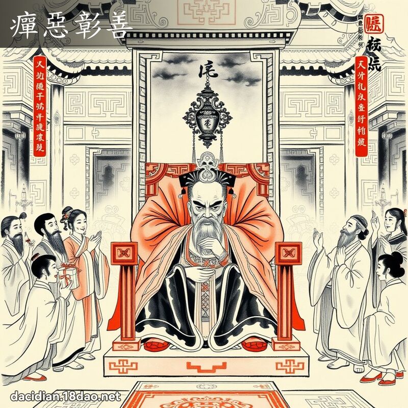 癉恶彰善 配图