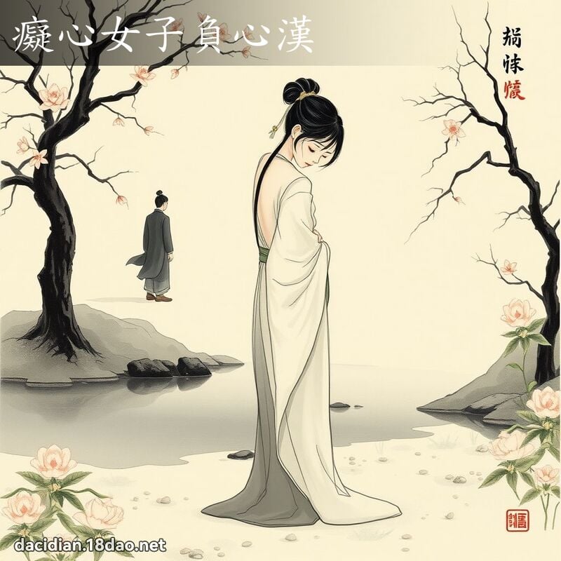癡心女子負心漢 - 中華成語配圖
