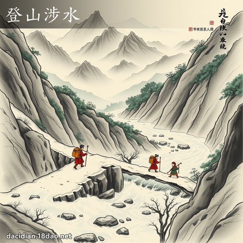 登山涉水 配图