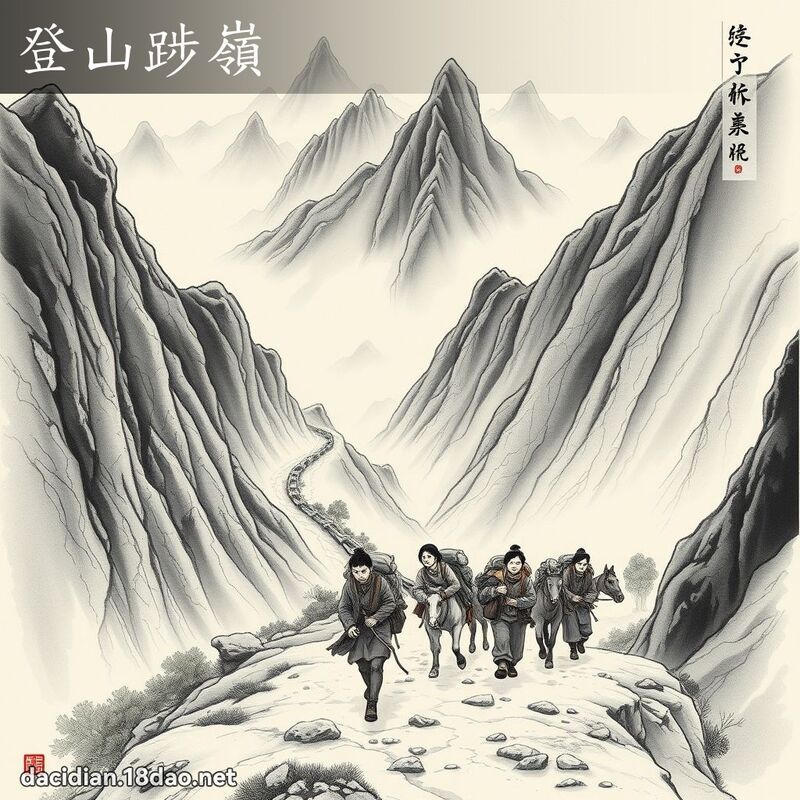 登山踄岭 配图