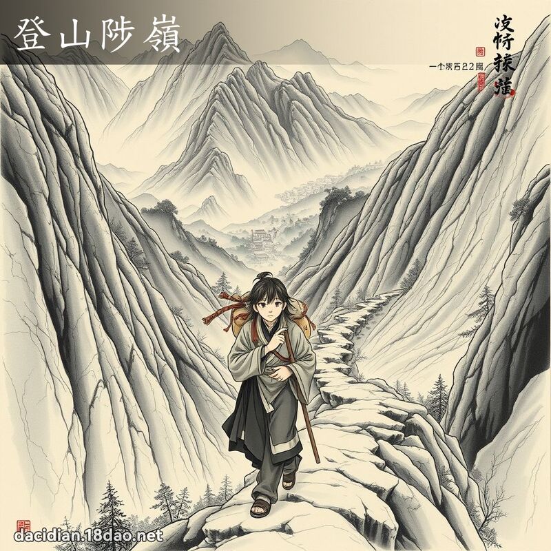 登山陟岭 配图