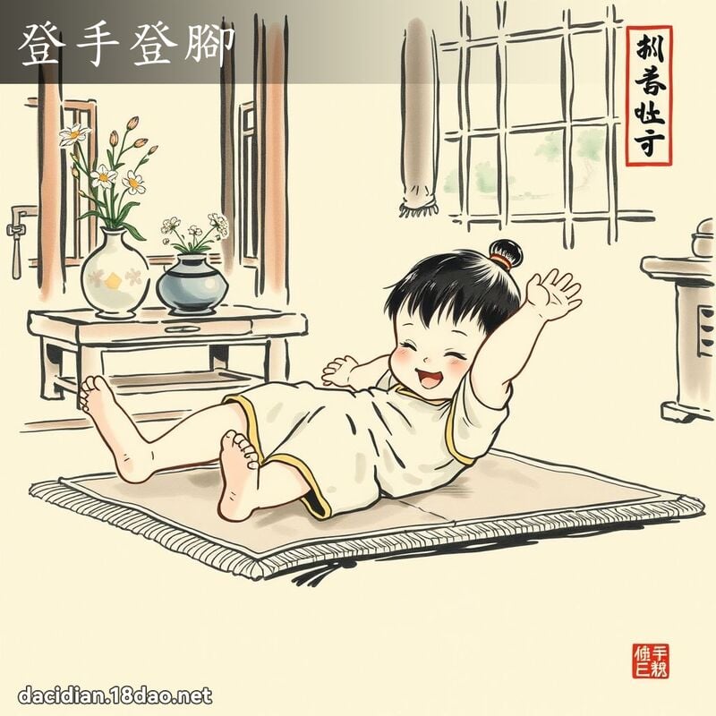 登手登脚 配图