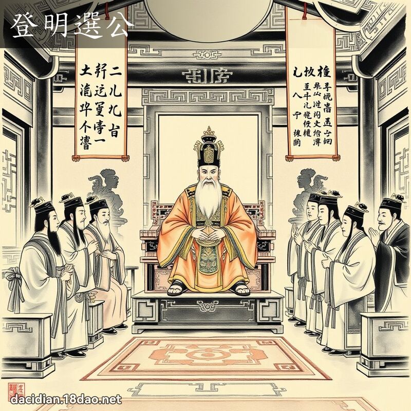 登明选公 配图
