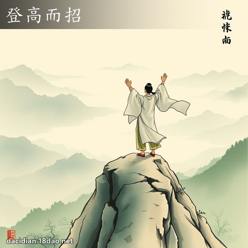 登高而招 配图