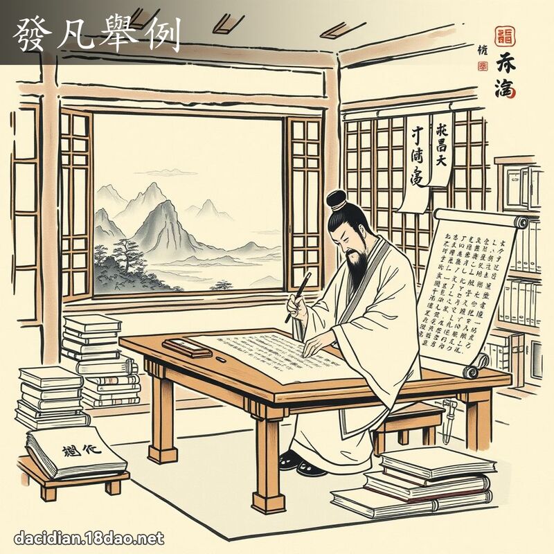发凡举例 配图