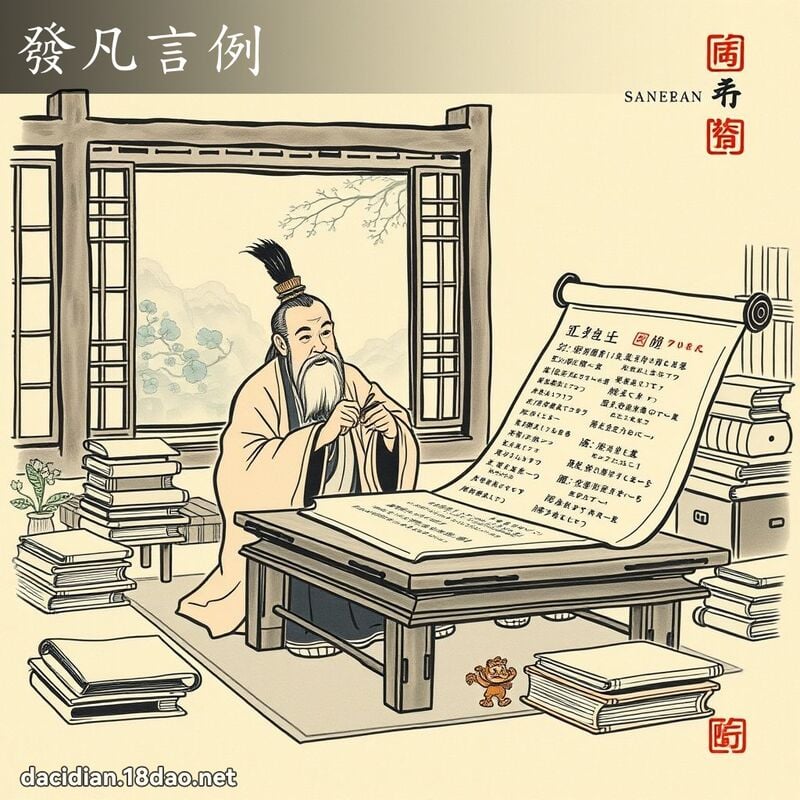 发凡言例 配图