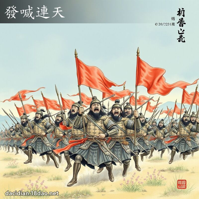 发喊连天 配图