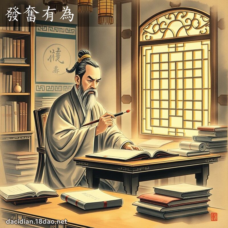 发奋有为 配图