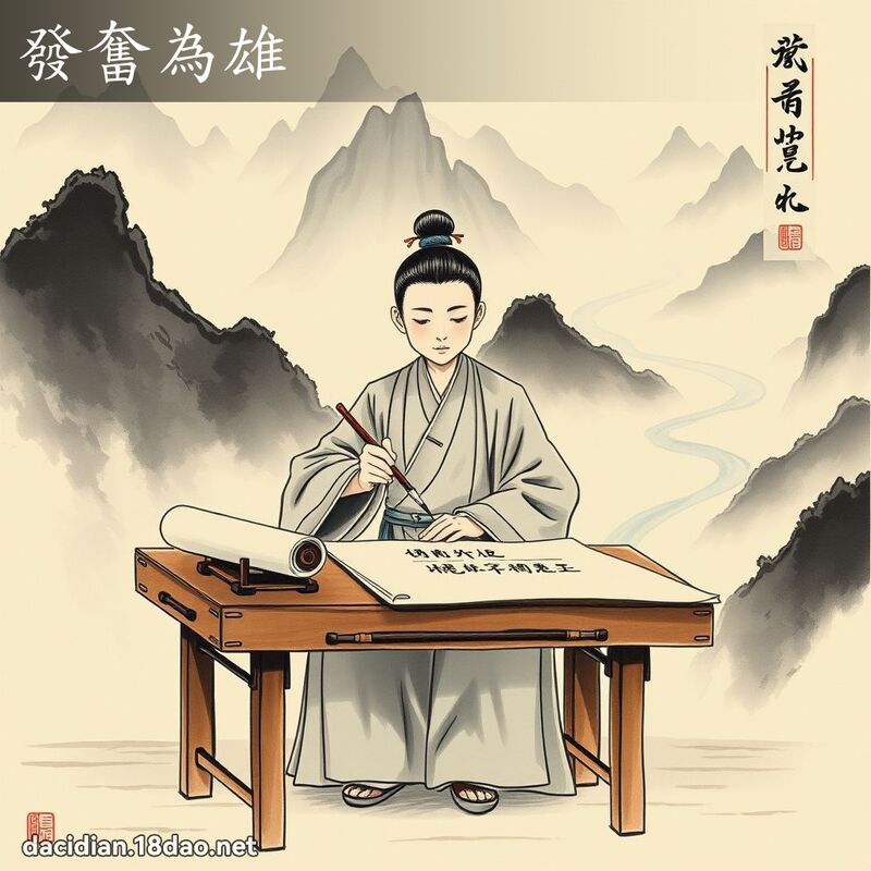 发奋为雄 配图