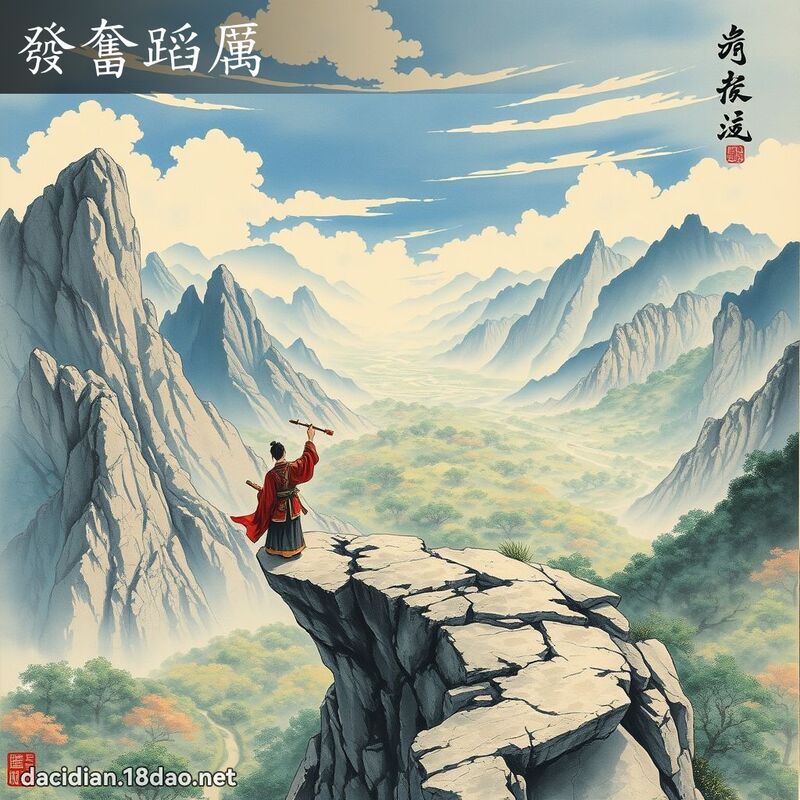 发奋蹈厉 配图